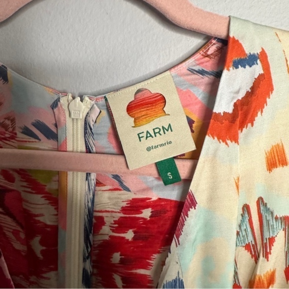 FARM Rio Multicolor Printed Jumpsuit - Pink, Red, Blue, Cream - Picture 12 of 12